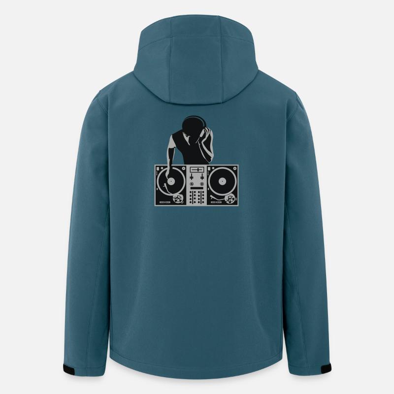 dj - deejay - Recycelte Männer Softshell-Jacke von Stanley/Stella - Dunkles Petrol