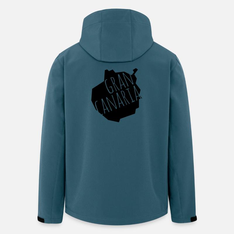 Gran Canaria - Recycelte Männer Softshell-Jacke von Stanley/Stella - Dunkles Petrol