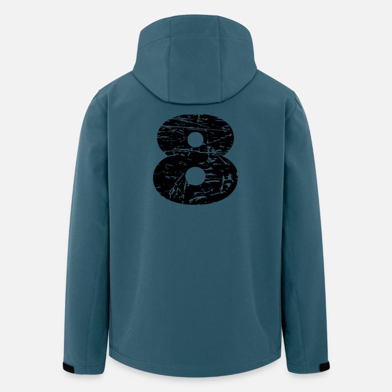 8 - Recycelte Männer Softshell-Jacke von Stanley/Stella - Dunkles Petrol