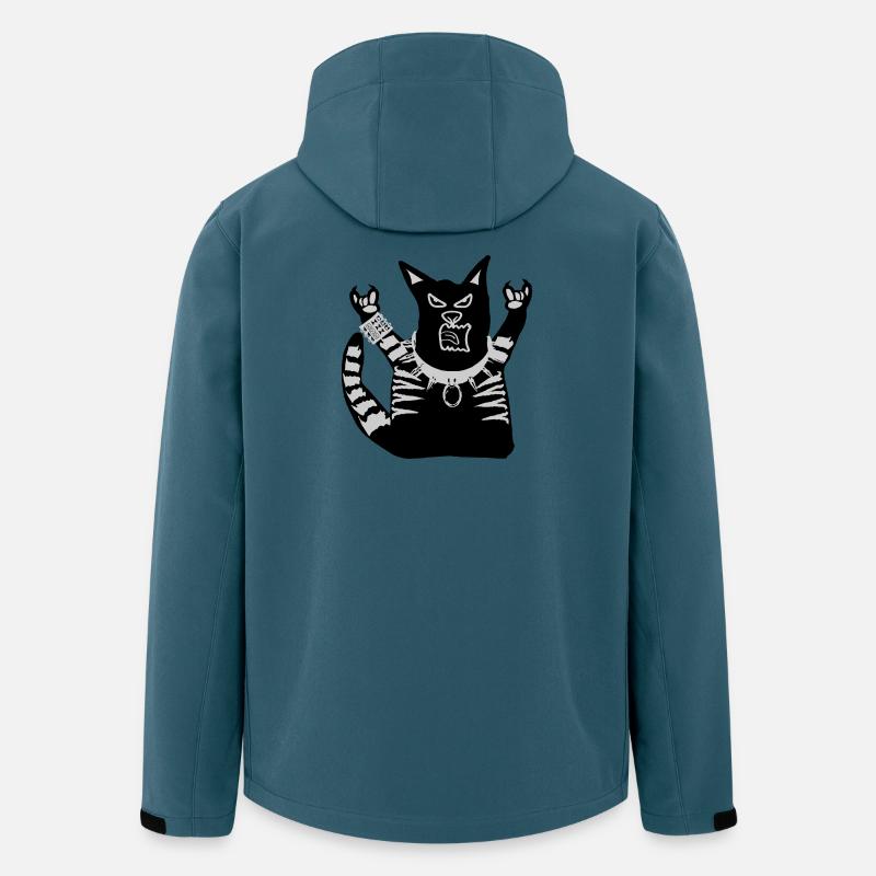 Cat Studded Collar - Men’s Recycled Softshell Jacket by Stanley/Stella - stargazer