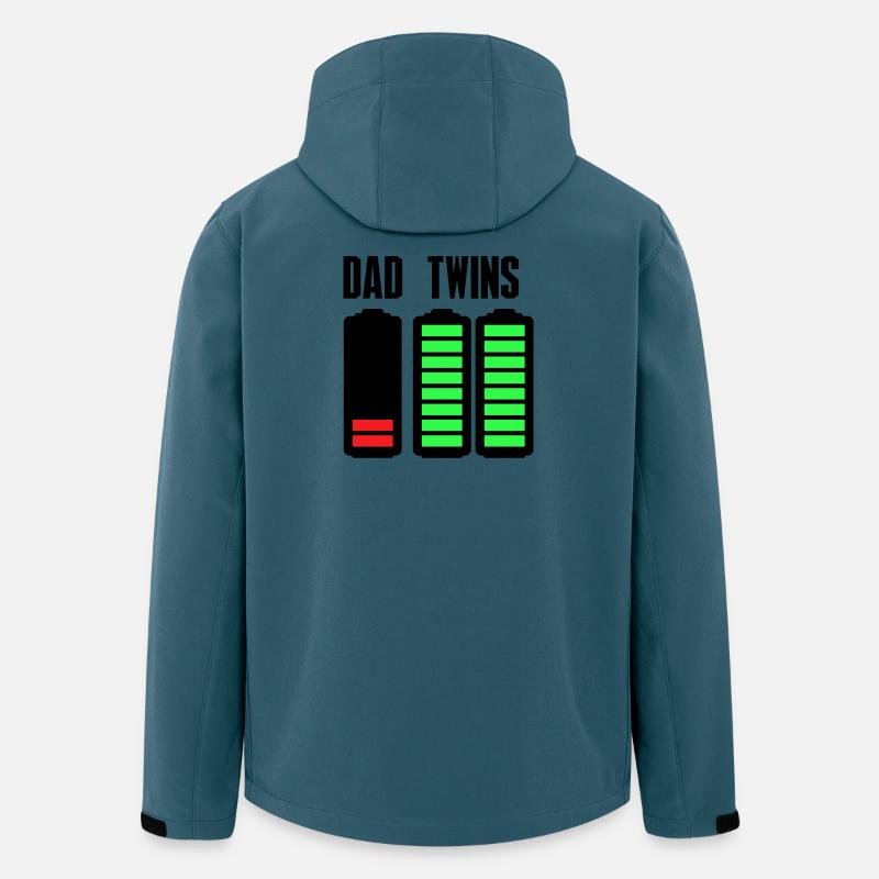 Neon Bar Equalizer auf Schwarz - Recycelte Männer Softshell-Jacke von Stanley/Stella - Dunkles Petrol