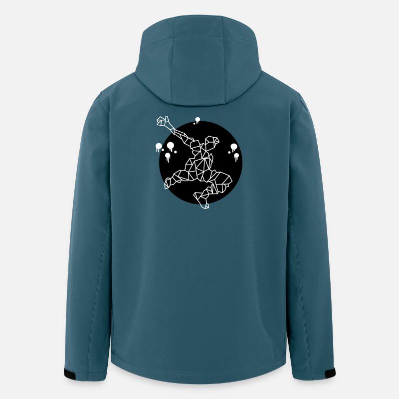 Sport - black - Recycelte Männer Softshell-Jacke von Stanley/Stella - Dunkles Petrol