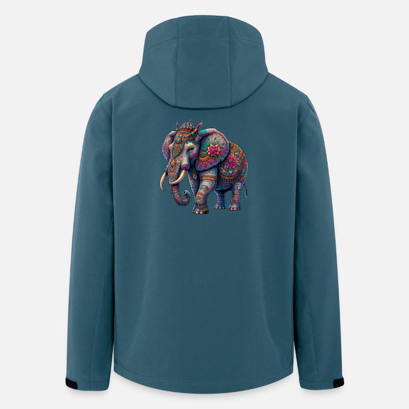 Elefant - Recycelte Männer Softshell-Jacke von Stanley/Stella - Dunkles Petrol