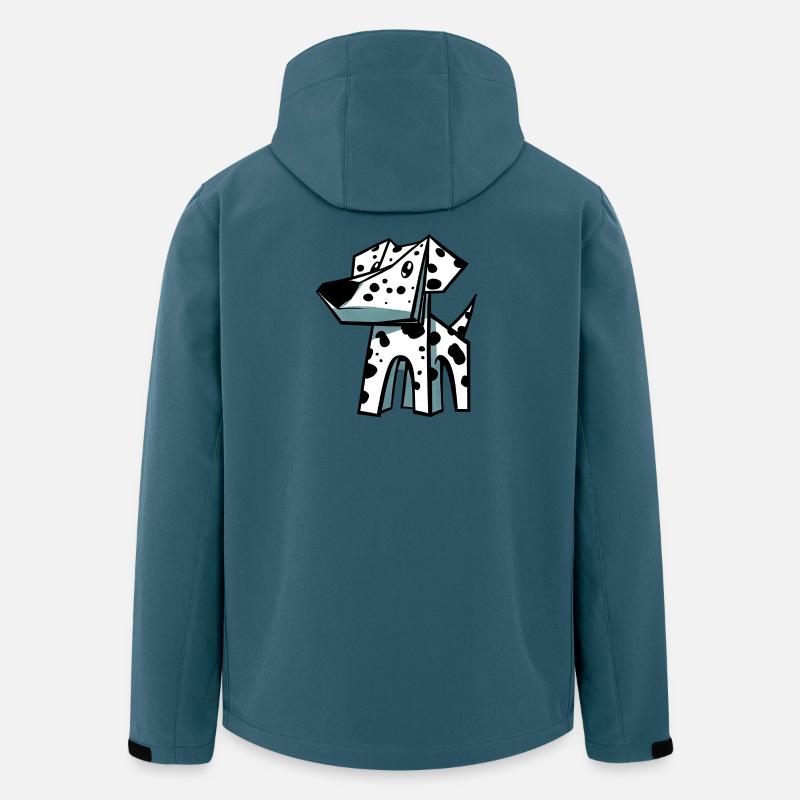 Dalmatiner Hund - Recycelte Männer Softshell-Jacke von Stanley/Stella - Dunkles Petrol