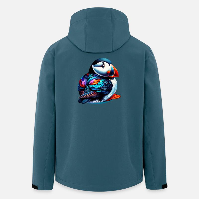 Papageitaucher - Recycelte Männer Softshell-Jacke von Stanley/Stella - Dunkles Petrol
