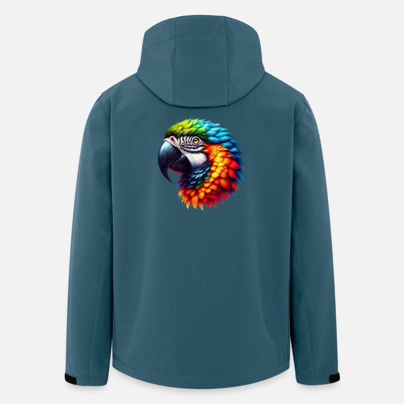 Papagei - Recycelte Männer Softshell-Jacke von Stanley/Stella - Dunkles Petrol