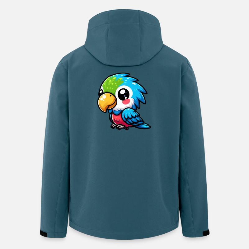 Papagei - Recycelte Männer Softshell-Jacke von Stanley/Stella - Dunkles Petrol