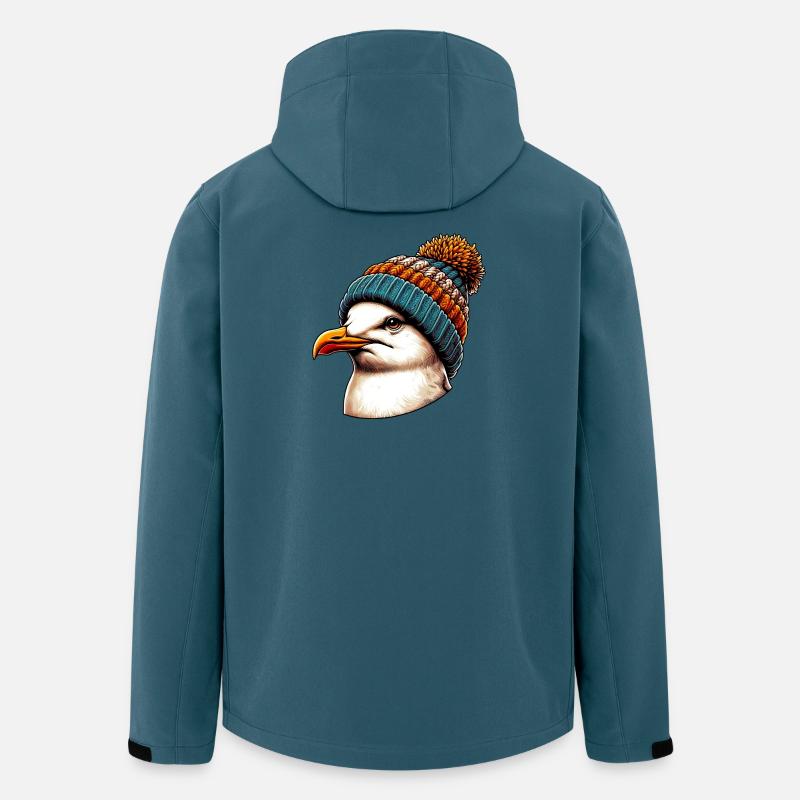 Möwe - Recycelte Männer Softshell-Jacke von Stanley/Stella - Dunkles Petrol