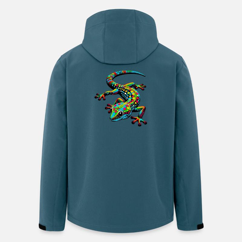 Gecko - Recycelte Männer Softshell-Jacke von Stanley/Stella - Dunkles Petrol