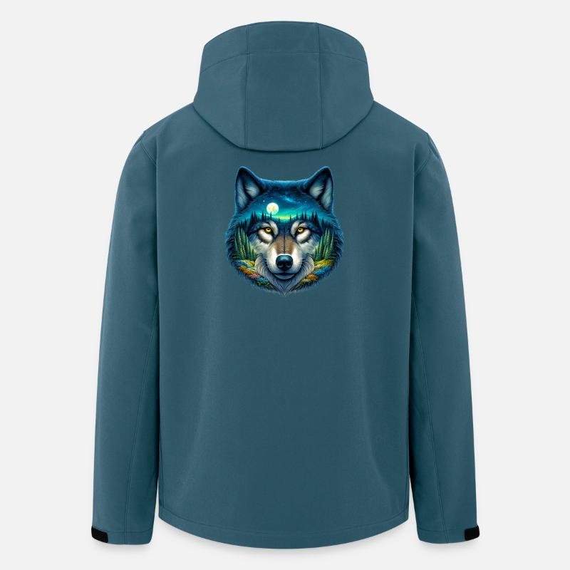 Wolf - Recycelte Männer Softshell-Jacke von Stanley/Stella - Dunkles Petrol