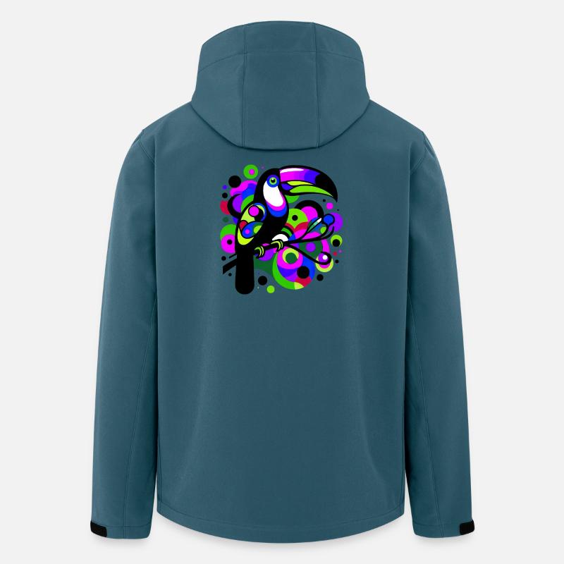 Tukan - Recycelte Männer Softshell-Jacke von Stanley/Stella - Dunkles Petrol