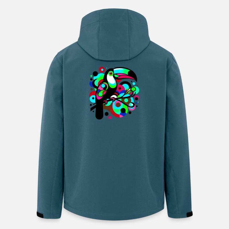 Tukan - Recycelte Männer Softshell-Jacke von Stanley/Stella - Dunkles Petrol