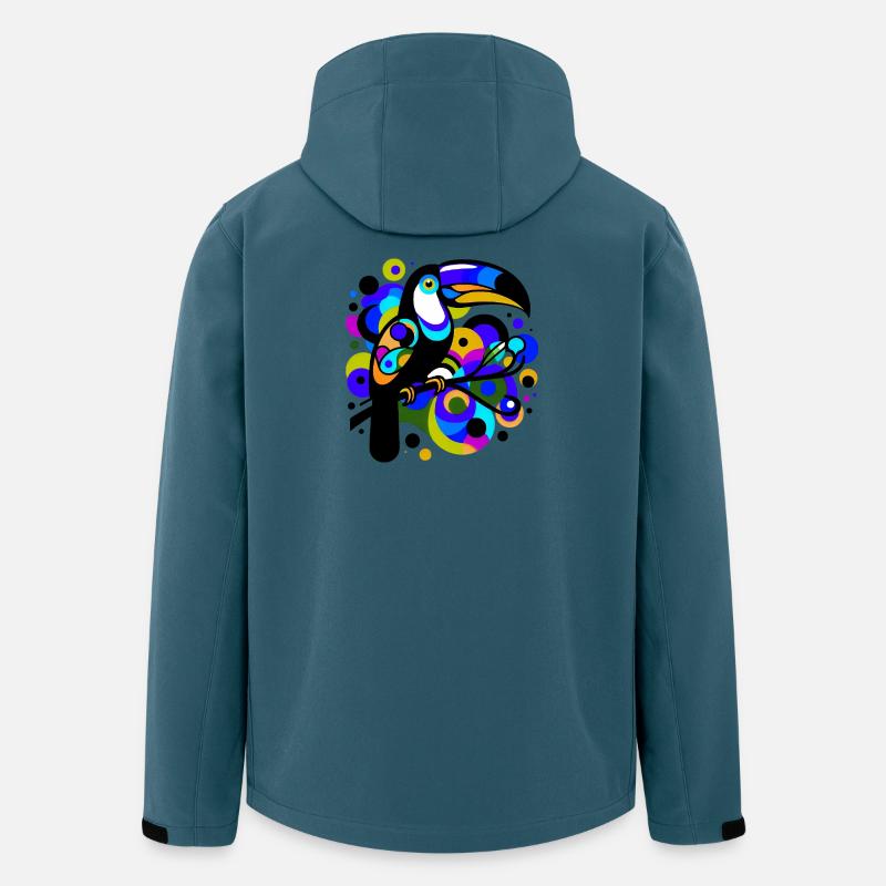 Tukan - Recycelte Männer Softshell-Jacke von Stanley/Stella - Dunkles Petrol