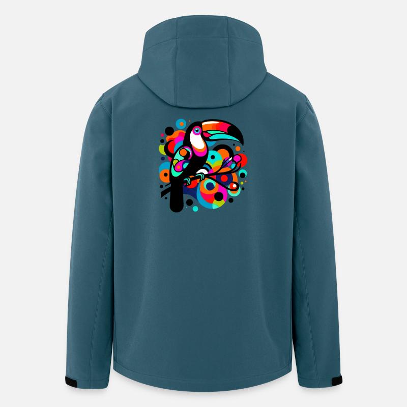 Tukan - Recycelte Männer Softshell-Jacke von Stanley/Stella - Dunkles Petrol