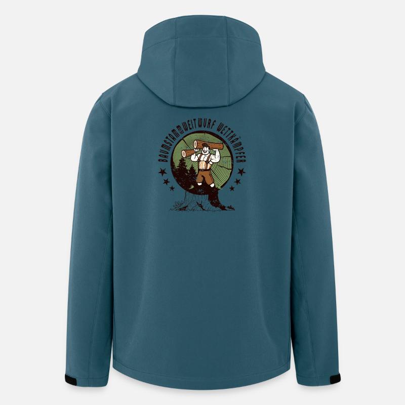 Tree trunk throwing competitors - Men’s Recycled Softshell Jacket by Stanley/Stella - stargazer