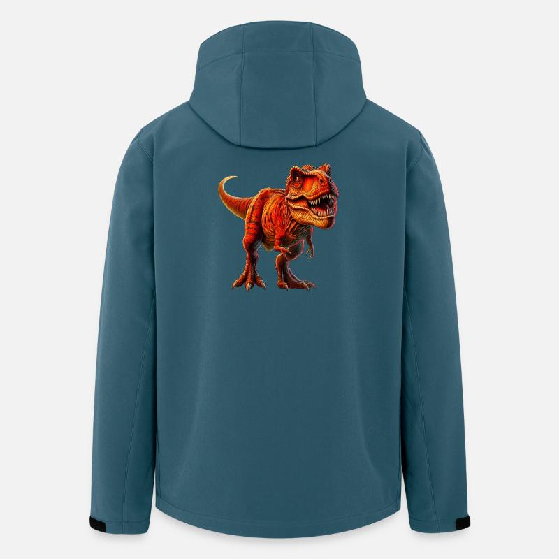 Dinosaurier - Recycelte Männer Softshell-Jacke von Stanley/Stella - Dunkles Petrol