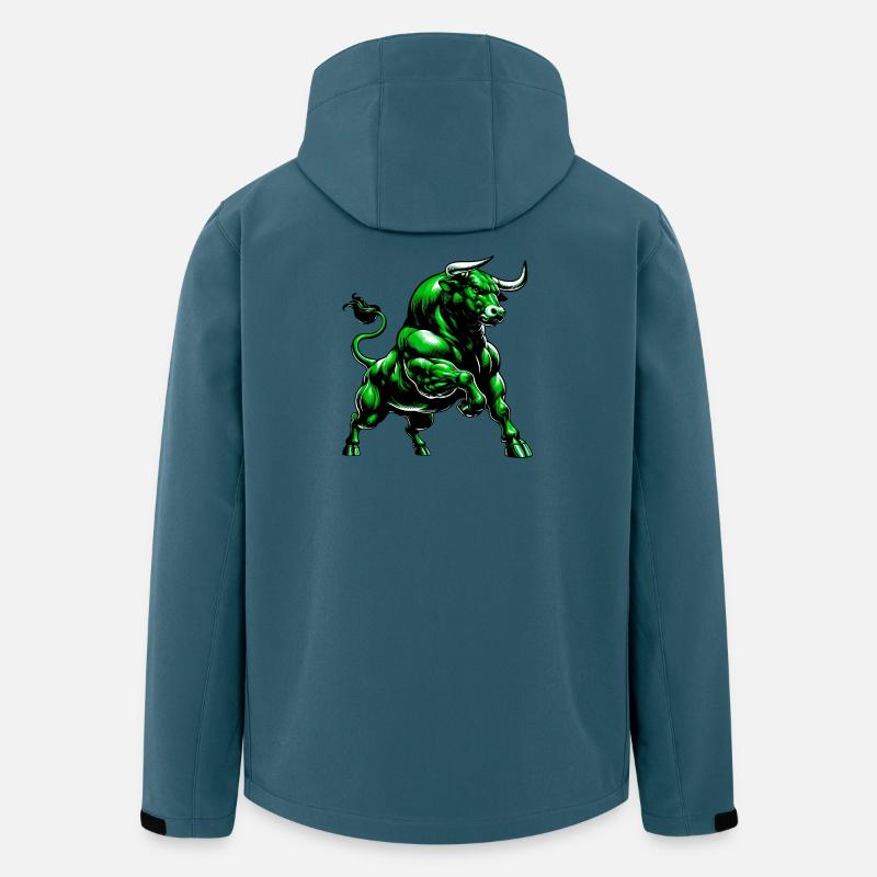 Stier - Recycelte Männer Softshell-Jacke von Stanley/Stella - Dunkles Petrol