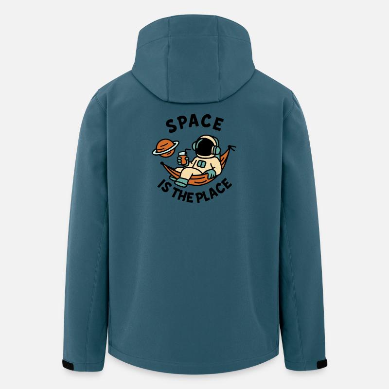 Space Explorer Astronaut Entspannendes Design - Recycelte Männer Softshell-Jacke von Stanley/Stella - Dunkles Petrol