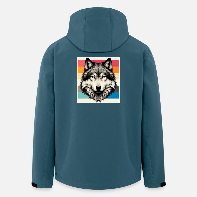 Wolf - Recycelte Männer Softshell-Jacke von Stanley/Stella - Dunkles Petrol