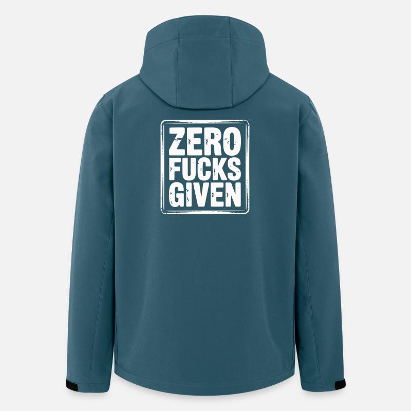 Minimalistisches, mutiges Protest-Zitat-Design - Recycelte Männer Softshell-Jacke von Stanley/Stella - Dunkles Petrol