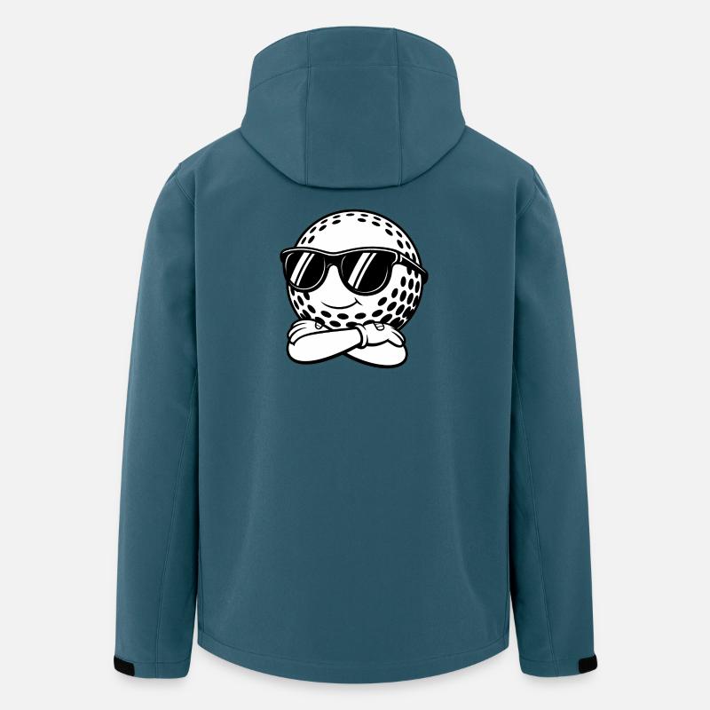 Cooler Golfball - Sport-Logo - Recycelte Männer Softshell-Jacke von Stanley/Stella - Dunkles Petrol