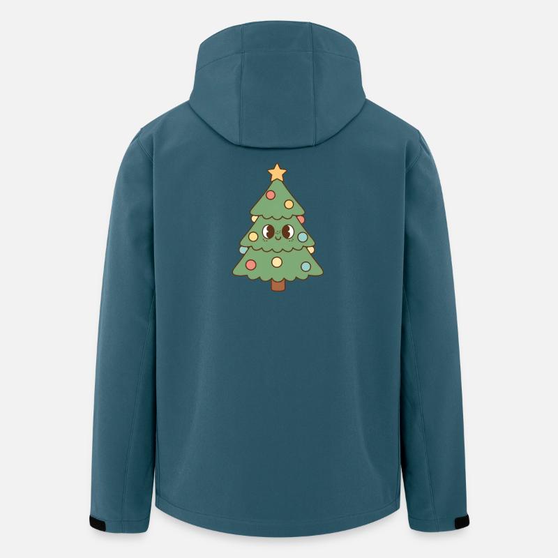 Weihnachtsbaum - Recycelte Männer Softshell-Jacke von Stanley/Stella - Dunkles Petrol