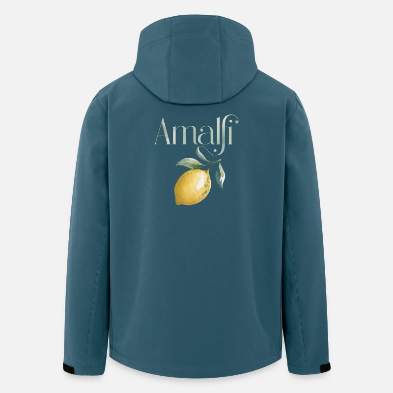 AMALFI – Lemon Chic - Recycelte Männer Softshell-Jacke Discoverer von Stanley/Stella - Dunkles Petrol