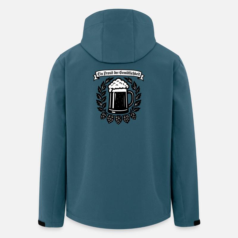 Ein Prosit der Gemütlichkeit - Recycelte Männer Softshell-Jacke von Stanley/Stella - Dunkles Petrol