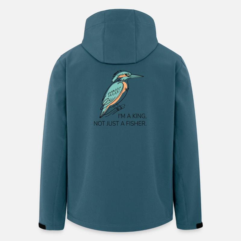 I'm a King – Kingfisher Pun Design - Men’s Recycled Softshell Jacket by Stanley/Stella - stargazer
