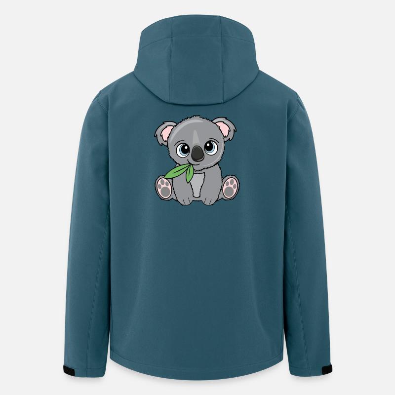 Small koala with leaf - Men’s Recycled Softshell Jacket by Stanley/Stella - stargazer