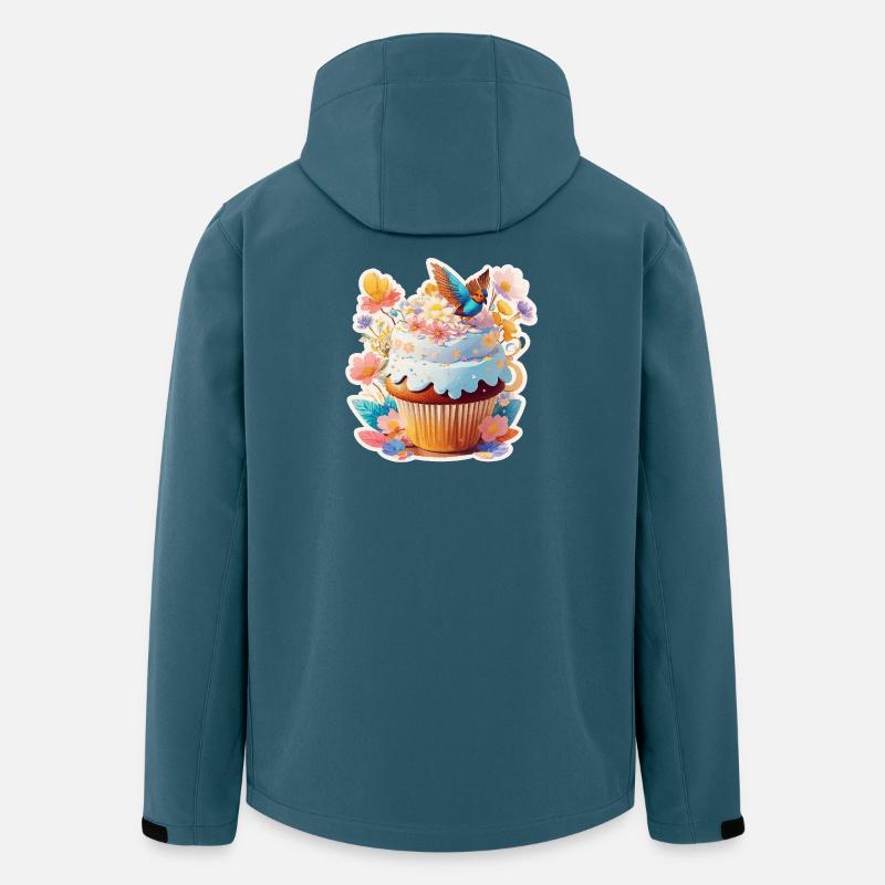  Cupcake Vogel - Recycelte Männer Softshell-Jacke von Stanley/Stella - Dunkles Petrol