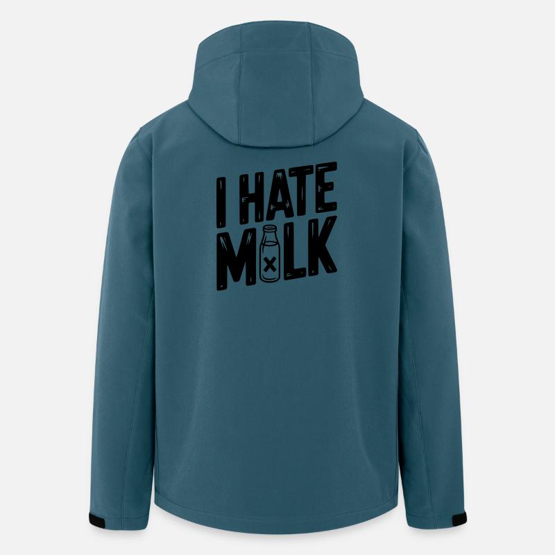 Ich hasse Milch - Recycelte Männer Softshell-Jacke von Stanley/Stella - Dunkles Petrol