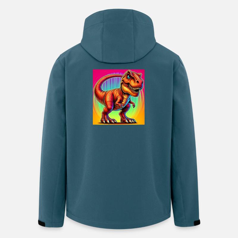 Dinosaurier - Recycelte Männer Softshell-Jacke von Stanley/Stella - Dunkles Petrol