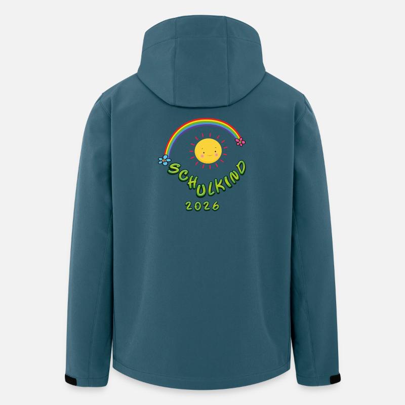 Sonnenschein Schulkind 2026 - Recycelte Männer Softshell-Jacke von Stanley/Stella - Dunkles Petrol