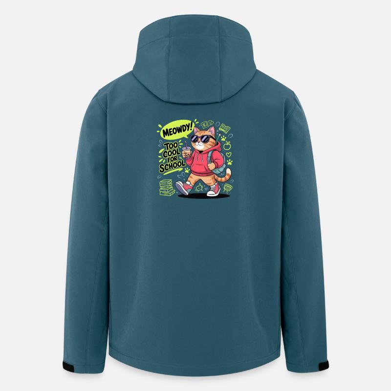 School Cat - Men’s Recycled Softshell Jacket by Stanley/Stella - stargazer