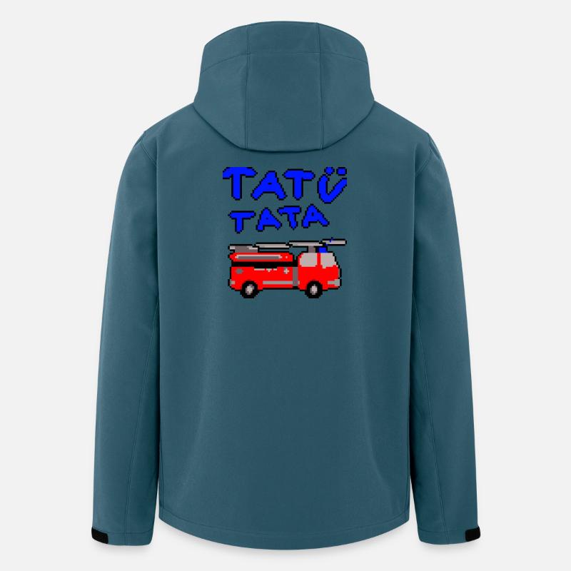 Feuerwehr Tatütata - Recycelte Männer Softshell-Jacke von Stanley/Stella - Dunkles Petrol