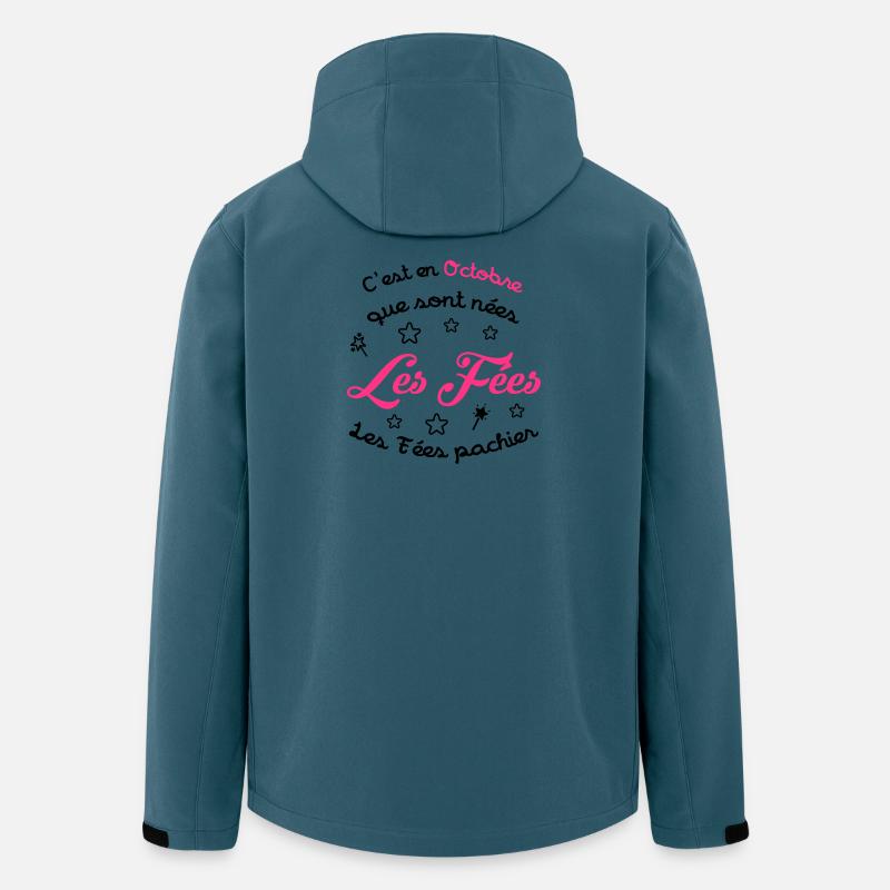 fille / fée / princesse / bébé - Veste softshell homme en polyester recyclé Stanley/Stella - bleu pétrole foncé