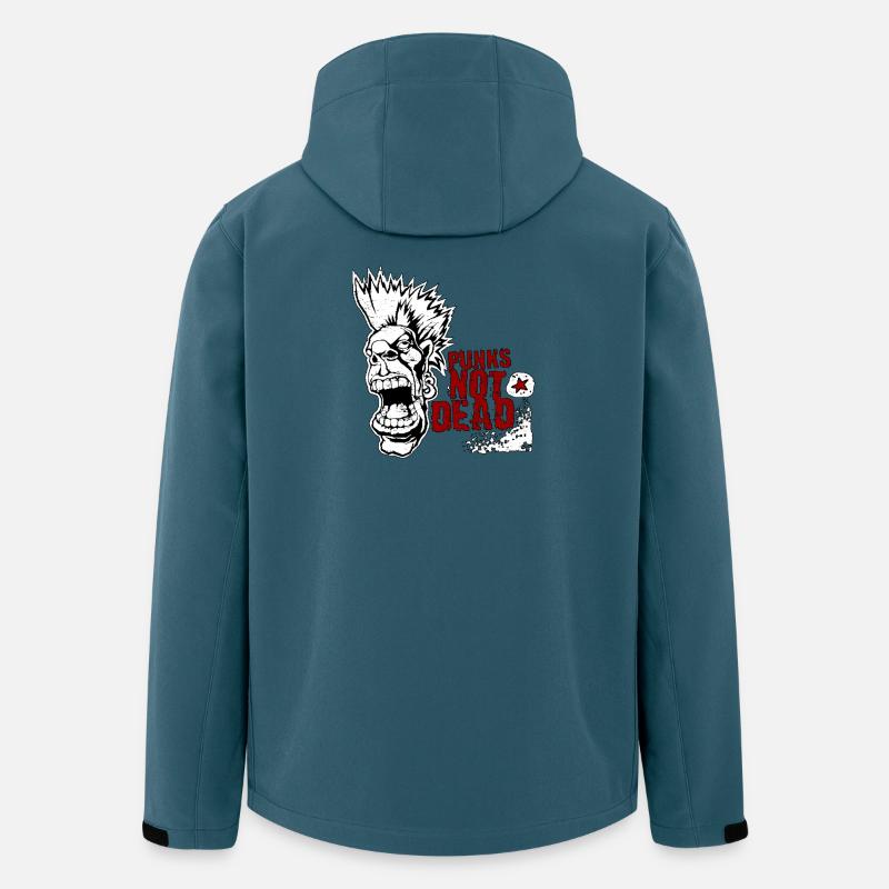Punks not Dead - Recycelte Männer Softshell-Jacke von Stanley/Stella - Dunkles Petrol