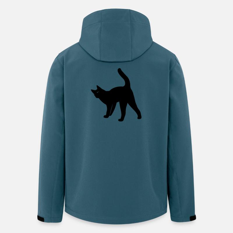 Chat chat - Veste softshell homme en polyester recyclé Stanley/Stella - bleu pétrole foncé