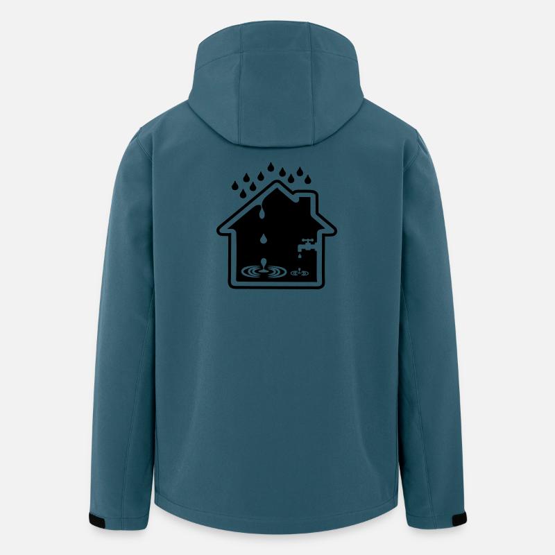 Hausleck undichter Wasserhahn - Recycelte Männer Softshell-Jacke von Stanley/Stella - Dunkles Petrol