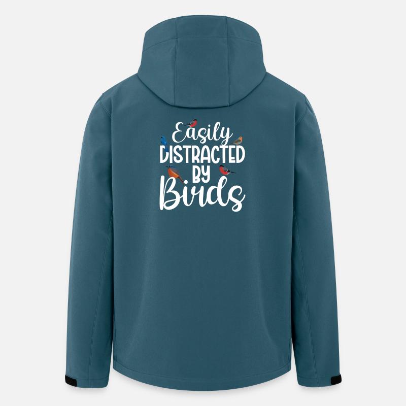 Easily Distracted by Birds - Men’s Recycled Softshell Jacket by Stanley/Stella - stargazer