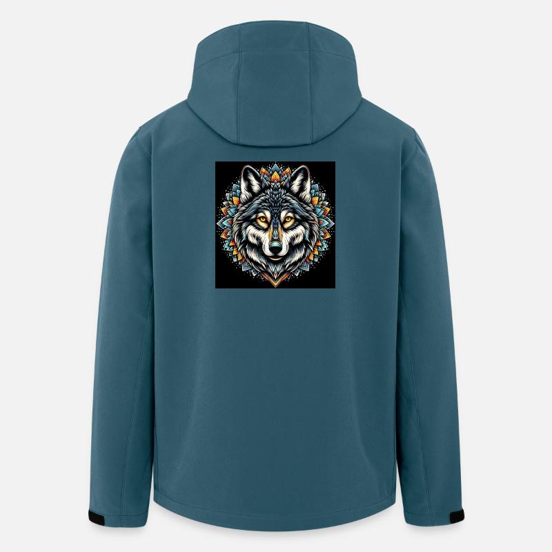 Wolf - Recycelte Männer Softshell-Jacke von Stanley/Stella - Dunkles Petrol