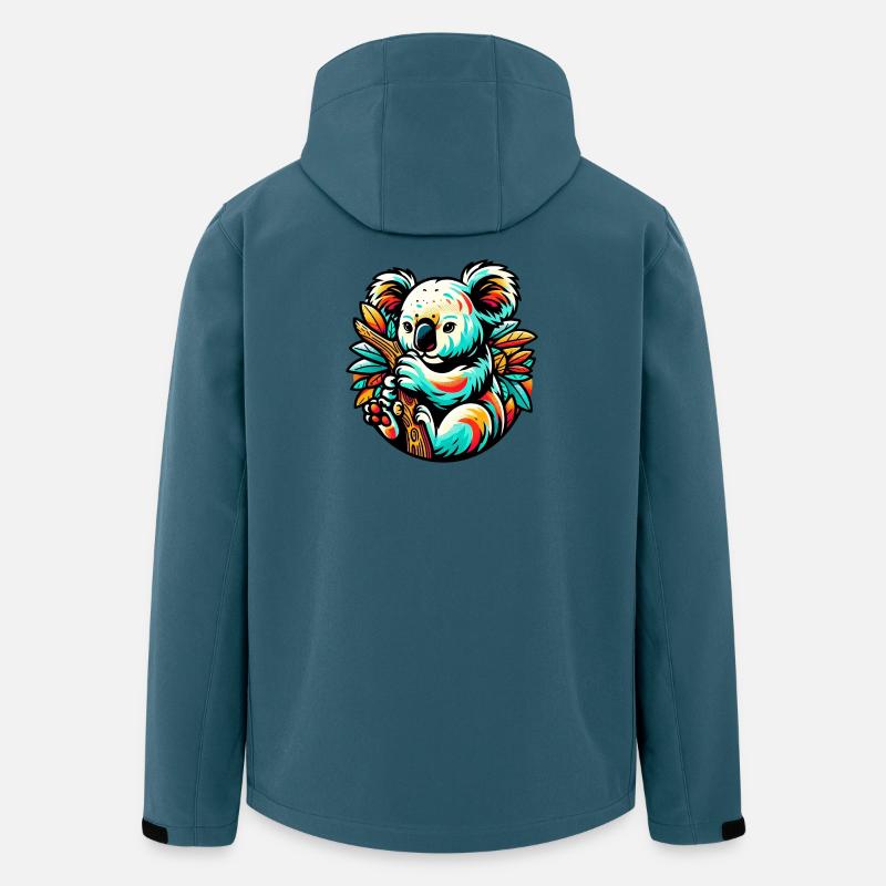 Koala - Recycelte Männer Softshell-Jacke von Stanley/Stella - Dunkles Petrol