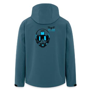 Drohnenpilot 2 - Recycelte Männer Softshell-Jacke von Stanley/Stella - Dunkles Petrol - Hinten - AI Model Male 185 light (185cm)