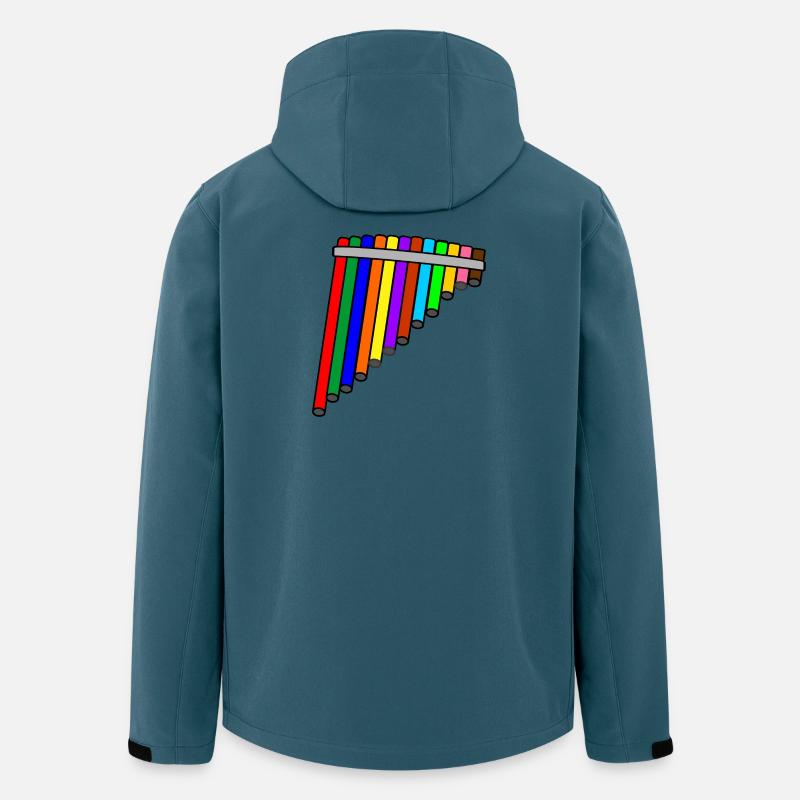 Panflöte farbig - Recycelte Männer Softshell-Jacke von Stanley/Stella - Dunkles Petrol