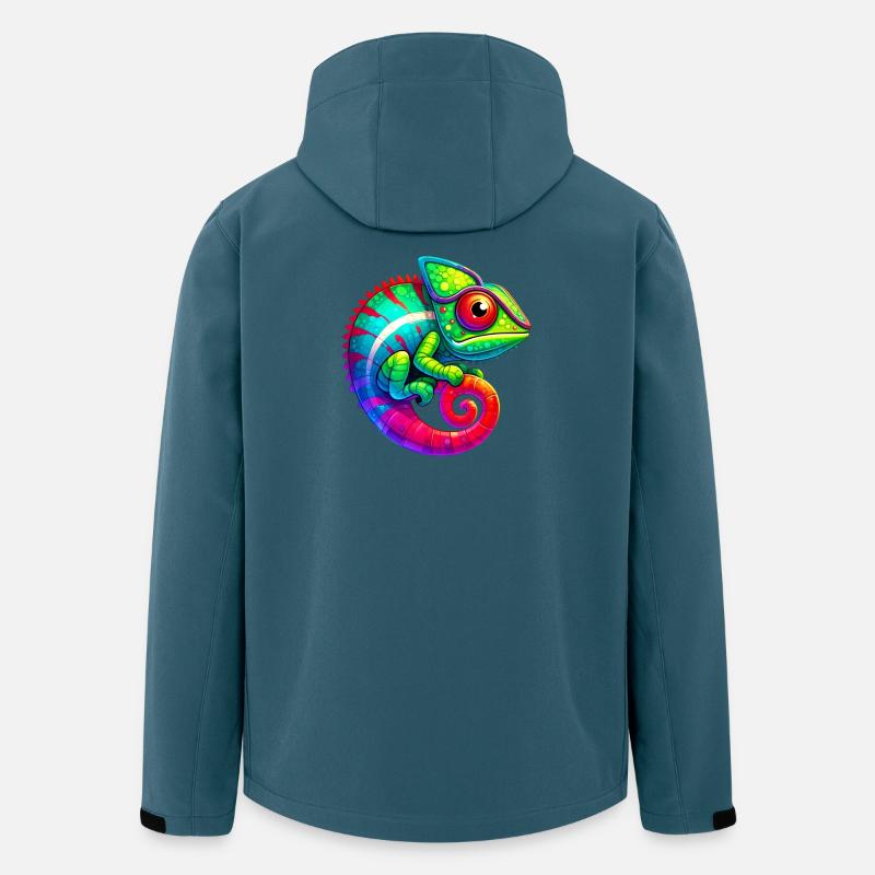 Chamäleon - Recycelte Männer Softshell-Jacke von Stanley/Stella - Dunkles Petrol