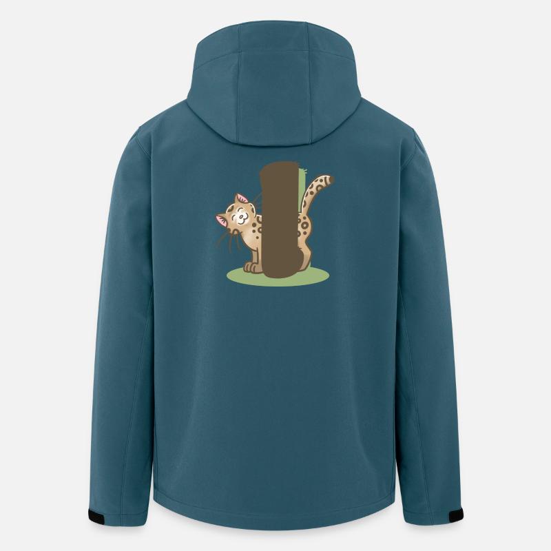 Katze Buchstabe I - Recycelte Männer Softshell-Jacke von Stanley/Stella - Dunkles Petrol