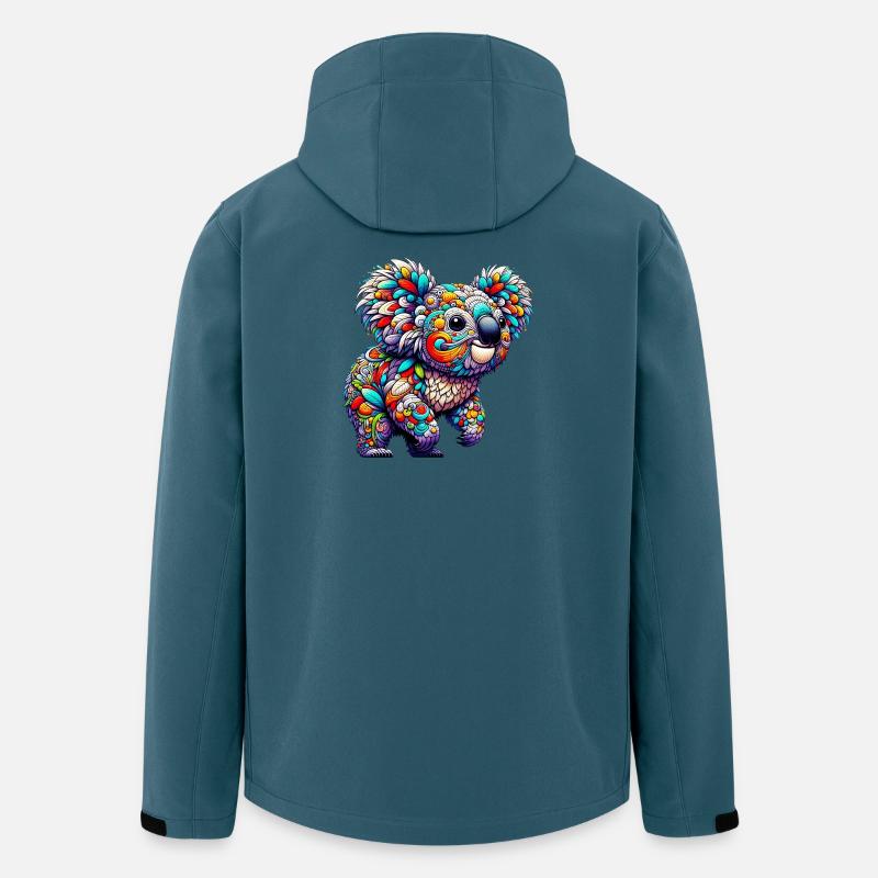 Koala - Veste softshell homme en polyester recyclé Stanley/Stella - bleu pétrole foncé