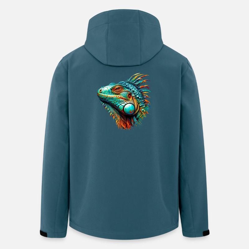 Leguan - Recycelte Männer Softshell-Jacke von Stanley/Stella - Dunkles Petrol
