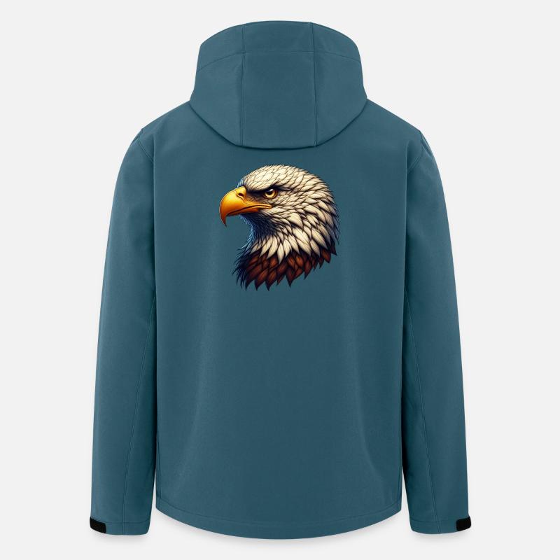 Adler - Recycelte Männer Softshell-Jacke von Stanley/Stella - Dunkles Petrol